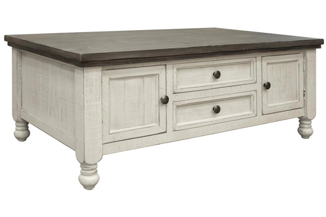 Stone 4 Drawers Cocktail Table