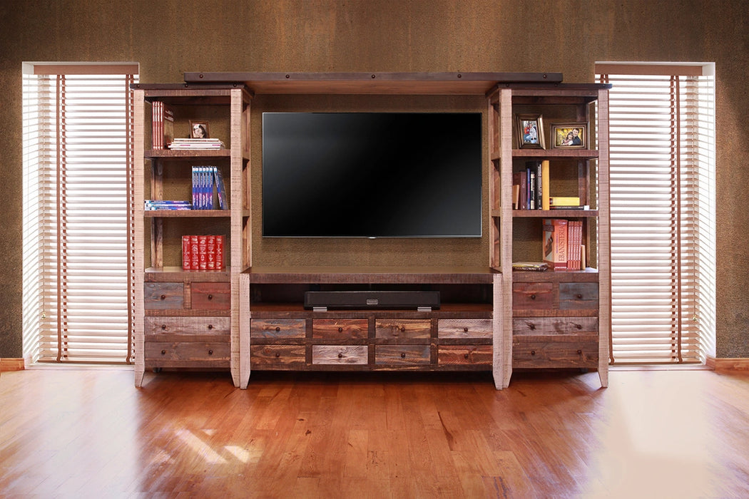 Antique Multicolor Wall Unit