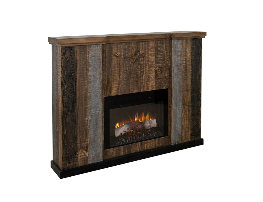 Loft Brown Matel Fireplace