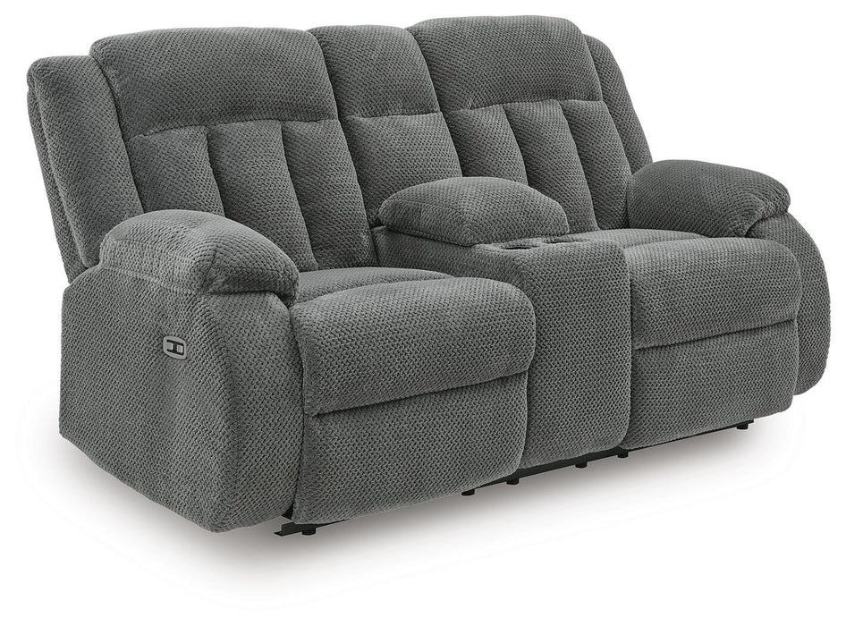 Observation Power Reclining Loveseat with Console - Ogle Furniture (TN)