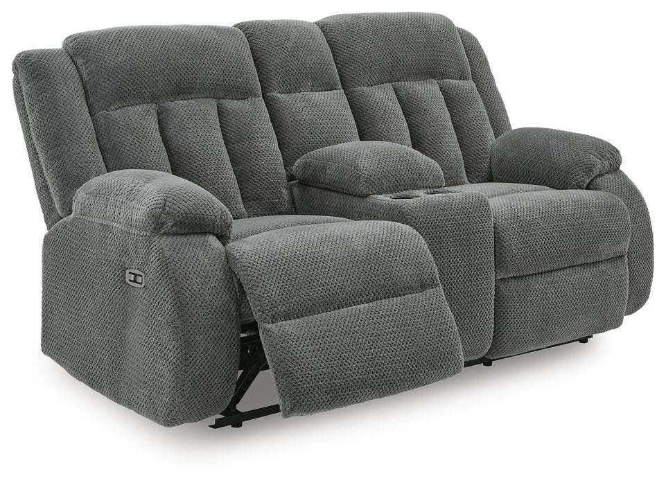 Observation Power Reclining Loveseat with Console - Ogle Furniture (TN)