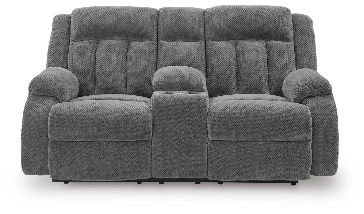 Observation Power Reclining Loveseat with Console - Ogle Furniture (TN)