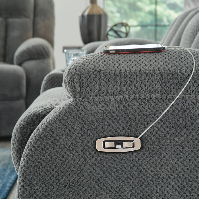 Observation Power Reclining Loveseat with Console - Ogle Furniture (TN)