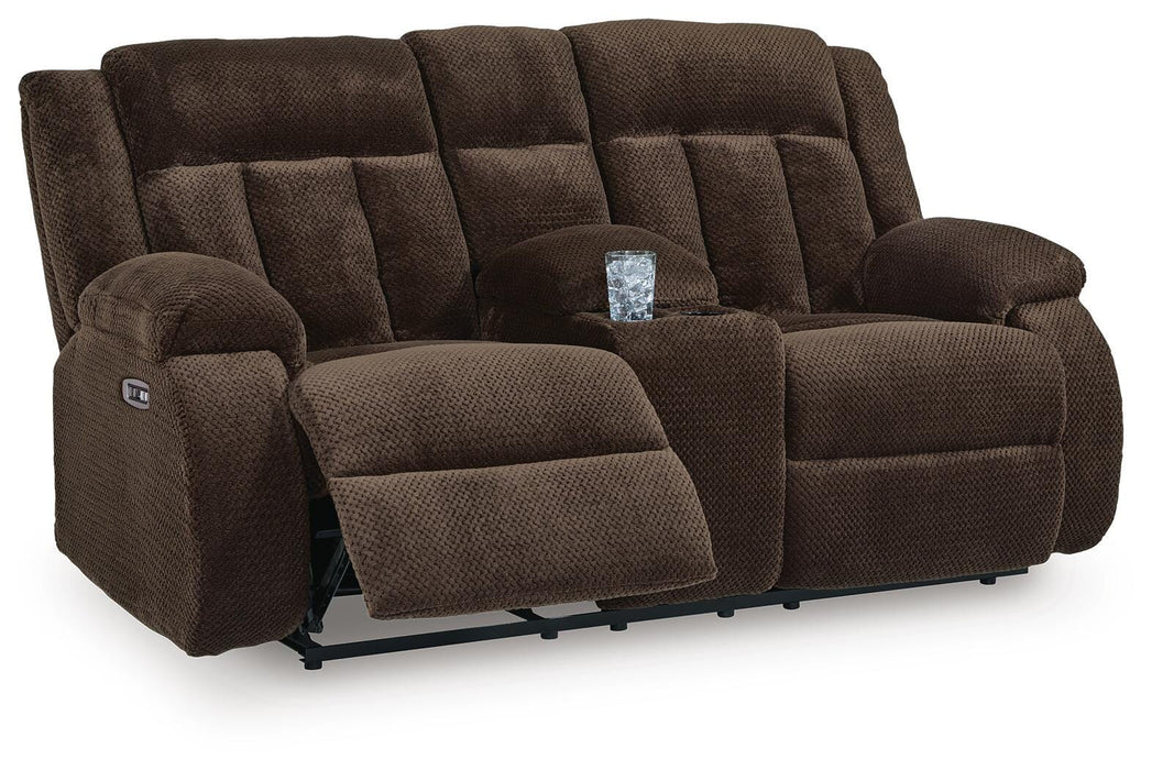 Observation Power Reclining Loveseat with Console - Ogle Furniture (TN)