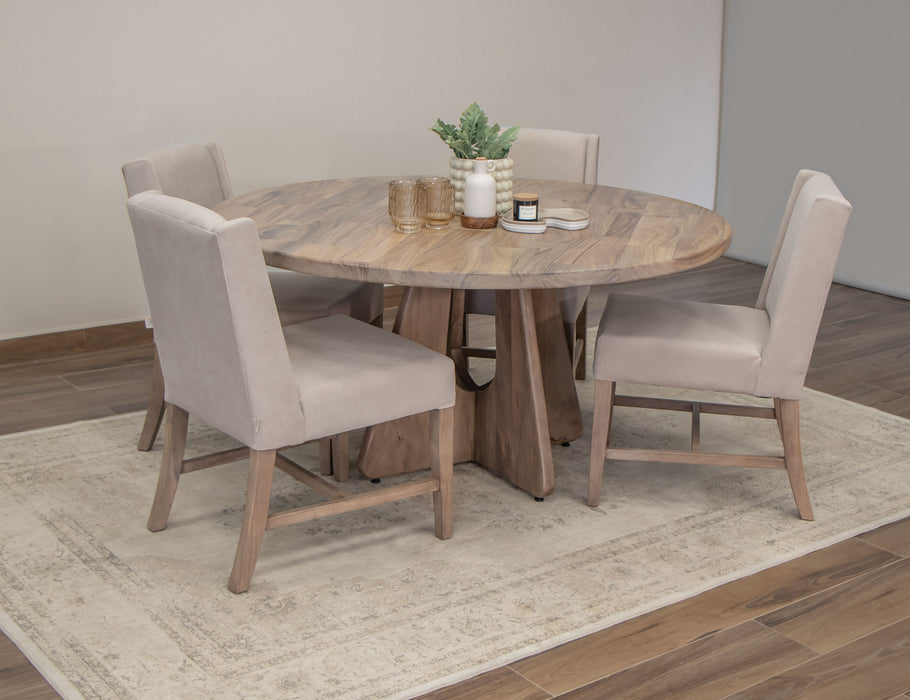 Natural Parota Round Dining Table - Ogle Furniture (TN)
