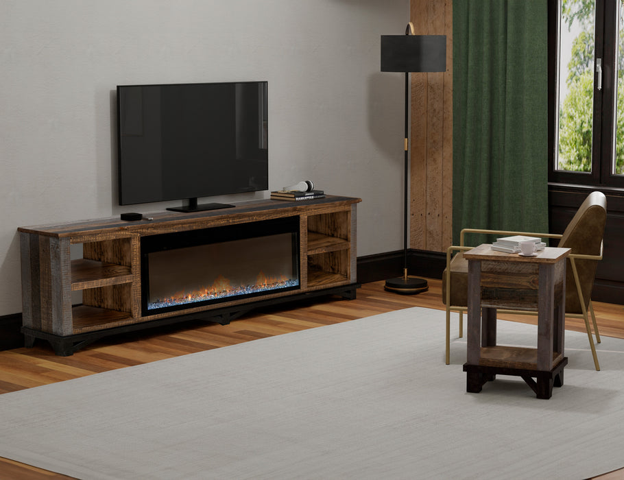 Loft Brown Electric Fireplace - Ogle Furniture (TN)