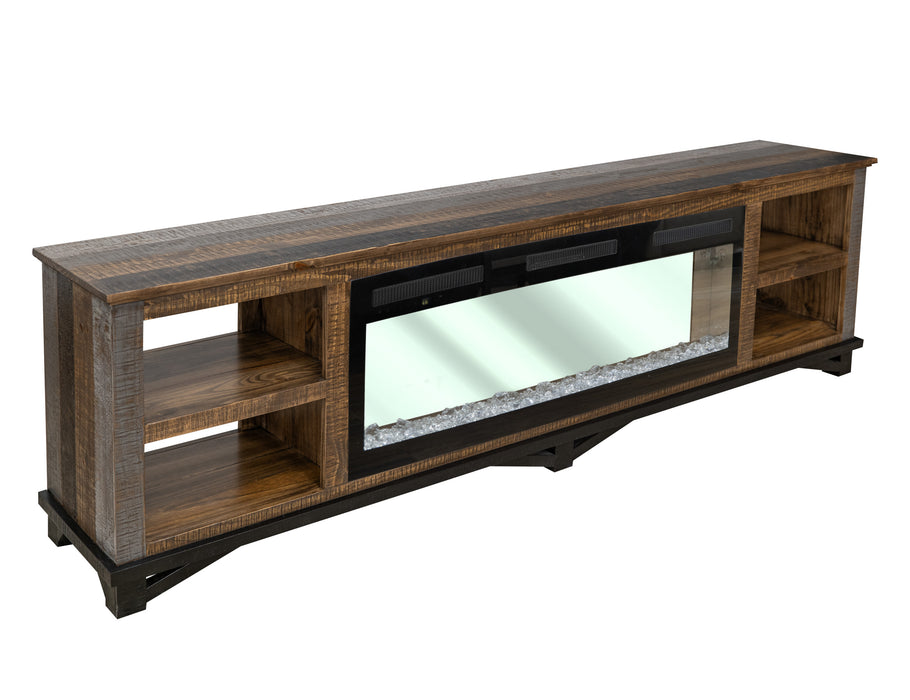 Loft Brown Electric Fireplace - Ogle Furniture (TN)
