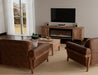 Natural Parota 93" Electric Fireplace - Ogle Furniture (TN)