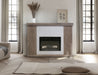 Natural Parota Electric Fireplace Console - Ogle Furniture (TN)