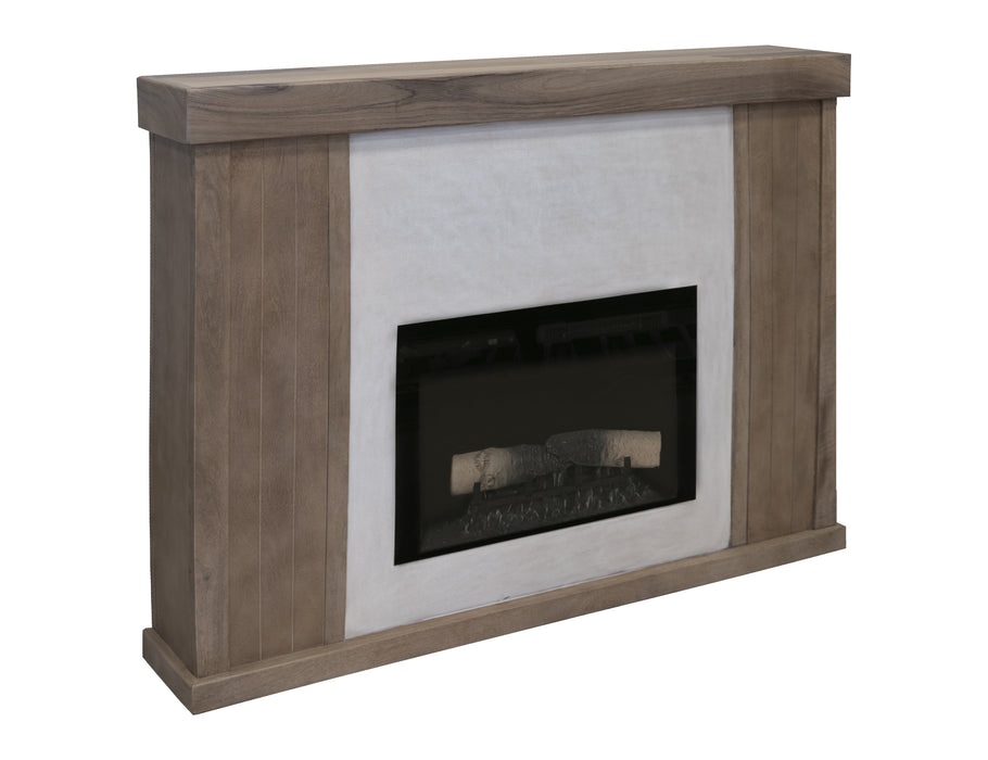 Natural Parota Electric Fireplace Console - Ogle Furniture (TN)