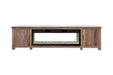Natural Parota 93" Electric Fireplace - Ogle Furniture (TN)