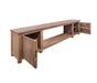 Natural Parota 93" Electric Fireplace - Ogle Furniture (TN)