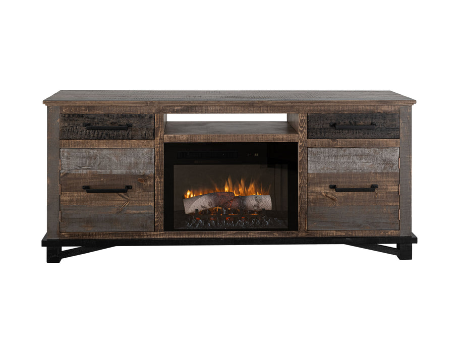 Loft Brown 70" Fireplace - Ogle Furniture (TN)