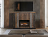 Loft Brown Matel Fireplace - Ogle Furniture (TN)