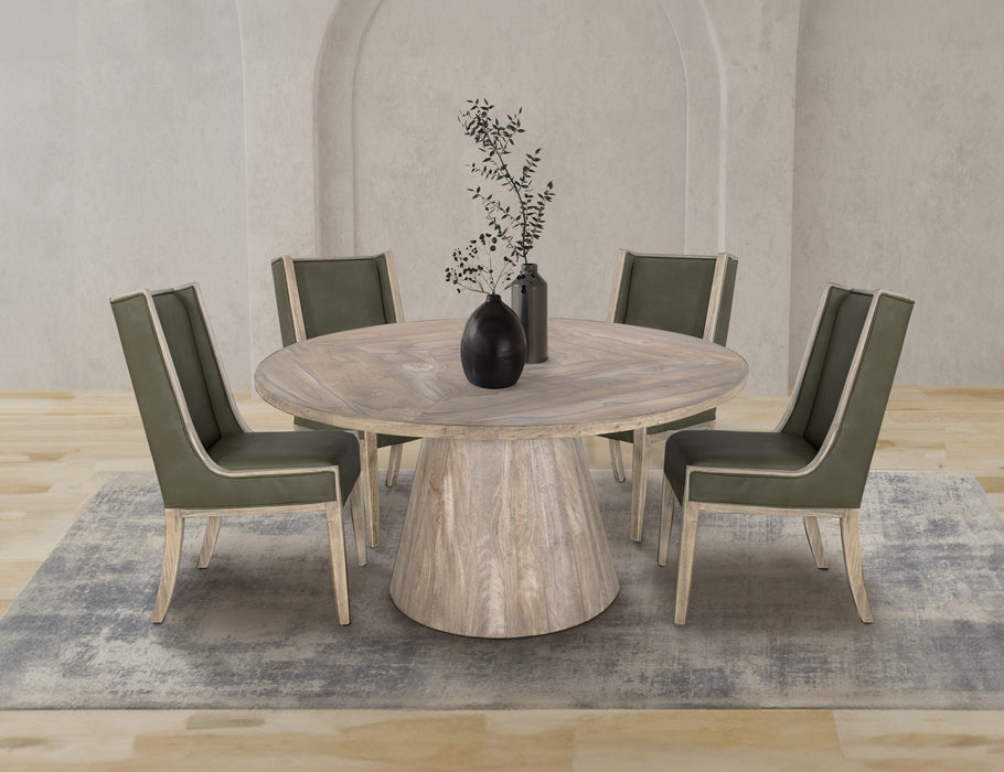 White Balam, Round Dining Table - Ogle Furniture (TN)