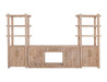 White Balam, Wall Unit with Electric Fireplace Insert - Ogle Furniture (TN)