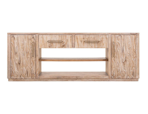 White Balam Wall Unit, TV Stand 80" with Electric Fireplace Insert - Ogle Furniture (TN)