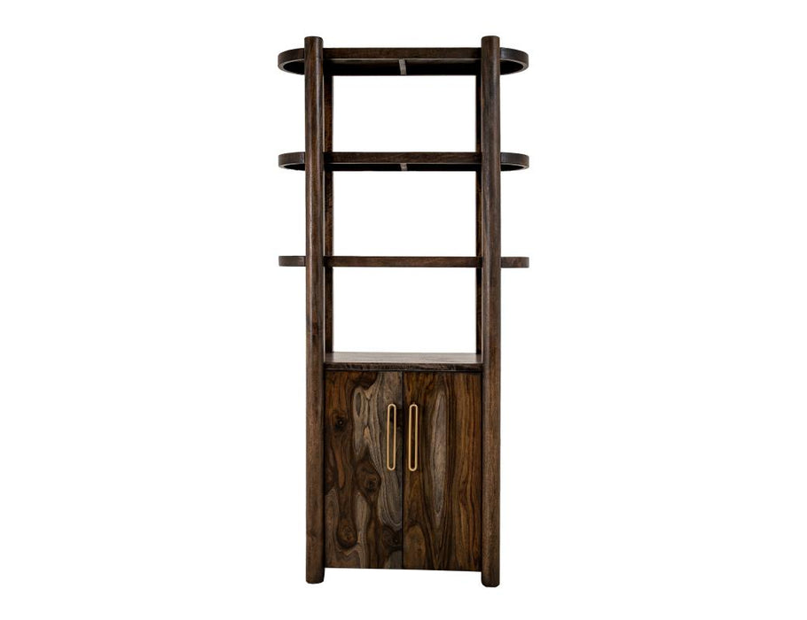 Black Balam Wall Unit, TV Stand 80" with Electric Fireplace Insert - Ogle Furniture (TN)
