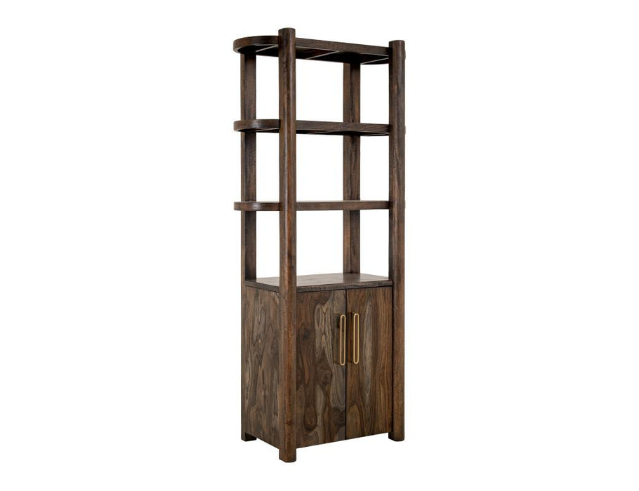 Black Balam Wall Unit, TV Stand 80" with Electric Fireplace Insert - Ogle Furniture (TN)