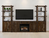 2 Drawer & 2 Door TV Stand 80" with Electric Fireplace Insert - Ogle Furniture (TN)