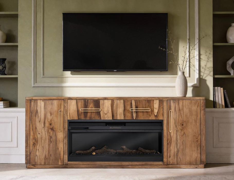 Balam Wall Unit, TV Stand 80" with Electric Fireplace insert - Ogle Furniture (TN)