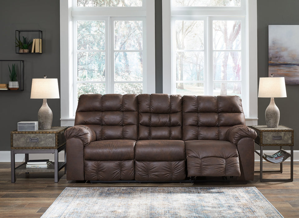 Derwin Reclining Sofa with Drop Down Table - Ogle Furniture (TN)