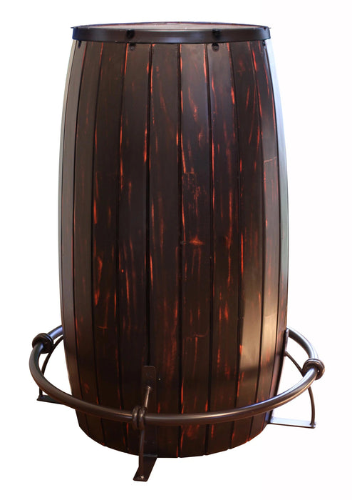 Antique Bistro Table Barrel Design