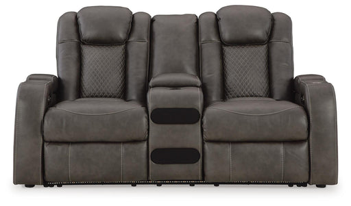 Fyne-Dyme Power Reclining Loveseat with Console - Ogle Furniture (TN)