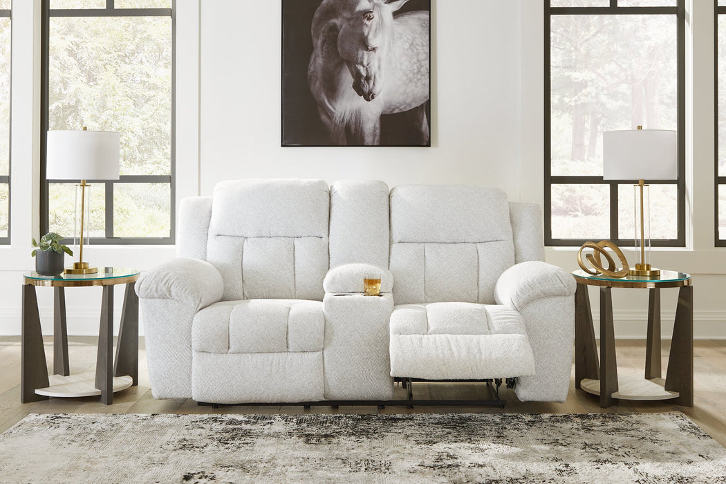 Frohn Reclining Loveseat with Console - Ogle Furniture (TN)