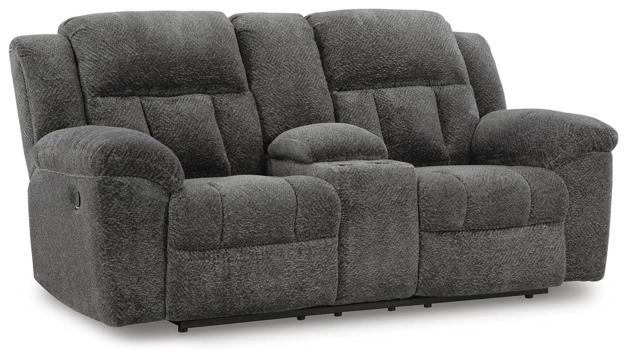 Frohn Reclining Loveseat with Console - Ogle Furniture (TN)