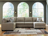 Newellen Sleeper Sectional with Chaise - Ogle Furniture (TN)