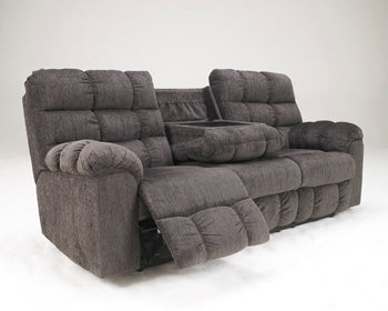 Acieona Reclining Sofa with Drop Down Table - Ogle Furniture (TN)