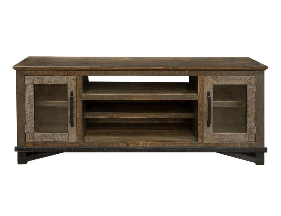 Loft Brown 2 Doors and Shelves, TV Stand for Wall Unit
