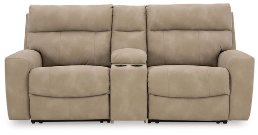 Next-Gen DuraPella Power Reclining Sectional Loveseat with Console - Ogle Furniture (TN)