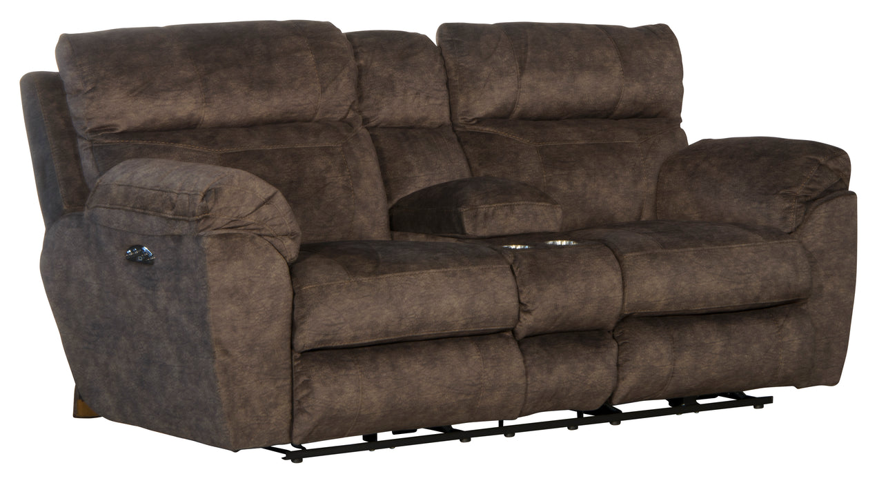 Sedona Pwr Headrest Lay Flat Recl Cnsl Loveseat w/Stg & Cupholders