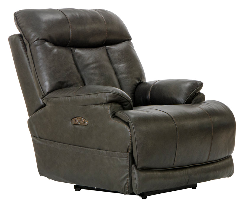 Naples Power Headrest Power Lay Flat Recliner w/Extended Ottoman