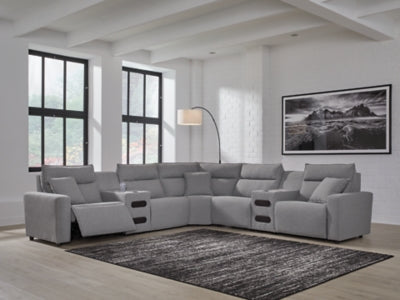 Modmax II Power Reclining Sectional with Audio Consoles - Ogle Furniture (TN)