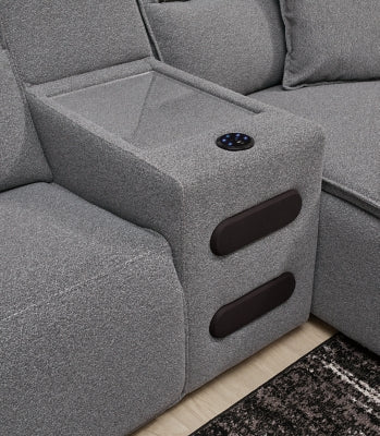 Modmax II Power Reclining Sectional with Audio Consoles - Ogle Furniture (TN)