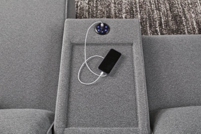 Modmax II Power Reclining Sectional with Audio Consoles - Ogle Furniture (TN)