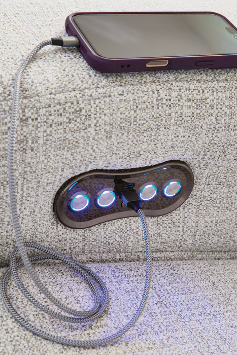 Modmax II Power Reclining Sectional with Audio Consoles - Ogle Furniture (TN)