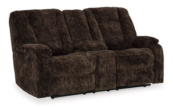 Soundwave Reclining Loveseat with Console
