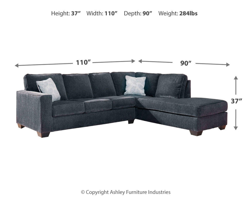 Altari Sleeper Sectional with Chaise - Ogle Furniture (TN)