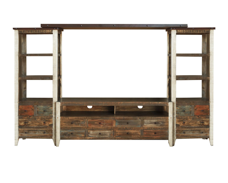 Antique Multicolor Wall Unit