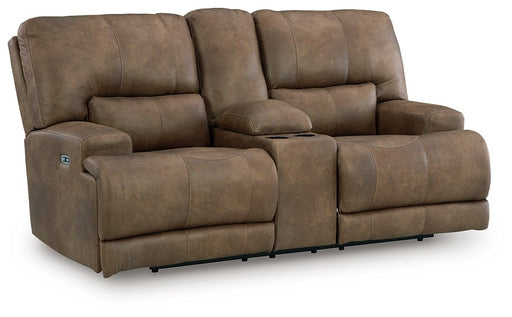 Beckley Place Power Reclining Loveseat with Console - Ogle Furniture (TN)
