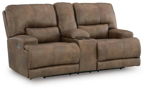 Beckley Place Power Reclining Loveseat with Console - Ogle Furniture (TN)