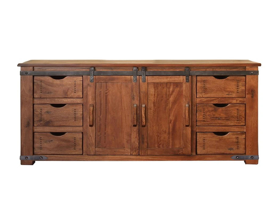 Parota 70"TV Stand w/6 Drawer,2 door w/2 shelves