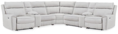 Social Pointe Reclining Sectional with Storage Consoles - Ogle Furniture (TN)