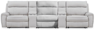 Social Pointe Reclining Sectional with Storage Consoles - Ogle Furniture (TN)