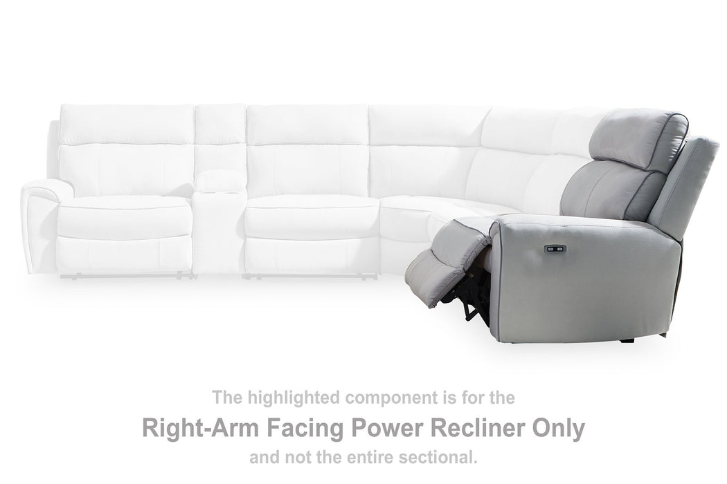 Social Pointe Reclining Sectional with Storage Consoles - Ogle Furniture (TN)