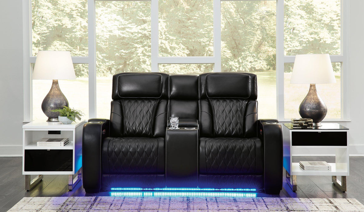 Boyington Power Reclining Loveseat with Console - Ogle Furniture (TN)